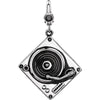 23.00x24.00 mm Record Player Charm in Sterling Silver 23.00x24.00 mm Record Player Charm in Sterling Silver