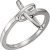 Cross Ring in 14k White Gold ( Size 6 ) Cross Ring in 14k White Gold ( Size 6 )