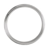 14k White Gold 6mm Grooved Band, Size 10 14k White Gold 6mm Grooved Band, Size 10