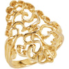 Metal Fashion Ring in 14k Yellow Gold ( Size 6 ) Metal Fashion Ring in 14k Yellow Gold ( Size 6 )