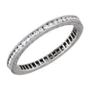 1/2 CTTW Eternity Wedding Band Ring in 14k White Gold ( Size 7 )