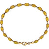 14k Yellow Gold Citrine 7" Bracelet 14k Yellow Gold Citrine 7" Bracelet