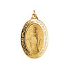 29.00x20.00 mm Miraculous Medal in 18K Yellow Gold