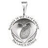 Sterling Silver 27.6x19.1mm Heart print Storm Pendant Sterling Silver 27.6x19.1mm Heart print Storm Pendant
