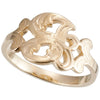14k Yellow Gold Initial Rings, Size 6 14k Yellow Gold Initial Rings, Size 6