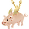 18K Vermeil Flying Pig 17-Inch Necklace 18K Vermeil Flying Pig 17-Inch Necklace