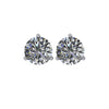14k White Gold 1 1/2 CTW Diamond Threaded Post Earrings