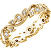14k Yellow Gold 1/4 ctw. Diamond Eternity Band, Size 5 14k Yellow Gold 1/4 ctw. Diamond Eternity Band, Size 5