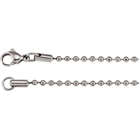 2.4mm Stainless Steel Bead Chain 2.4mm Stainless Steel Bead Chain