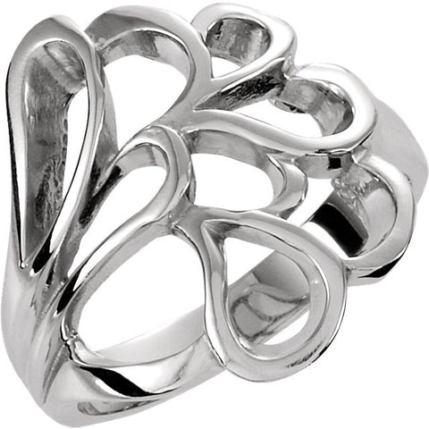 14k White Gold Ring, Size 6 14k White Gold Ring, Size 6