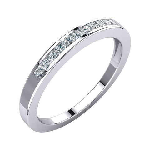 14k White Gold Anniversary Band, Size 6.5 14k White Gold Anniversary Band, Size 6.5