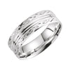 10K White Gold 6mm Lightweight Grooved Milgrain Band Size 10 10K White Gold 6mm Lightweight Grooved Milgrain Band Size 10
