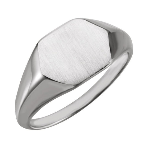 Sterling Silver Signet Ring, Size 7