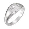 Sterling Silver THE RUGGED CROSS CHASTITY RING W/BOX, Size 11 Sterling Silver THE RUGGED CROSS CHASTITY RING W/BOX, Size 11