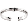 Sterling Silver 9mm Hinged Bangle Bracelet Sterling Silver 9mm Hinged Bangle Bracelet