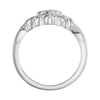 14k White Gold Cross Ring, Size 7 14k White Gold Cross Ring, Size 7