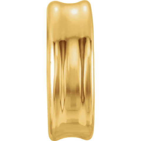 14k Yellow Gold 9mm Plain Roundel 14k Yellow Gold 9mm Plain Roundel