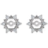 14k Yellow Gold Diamond Earring Jacket 14k Yellow Gold Diamond Earring Jacket
