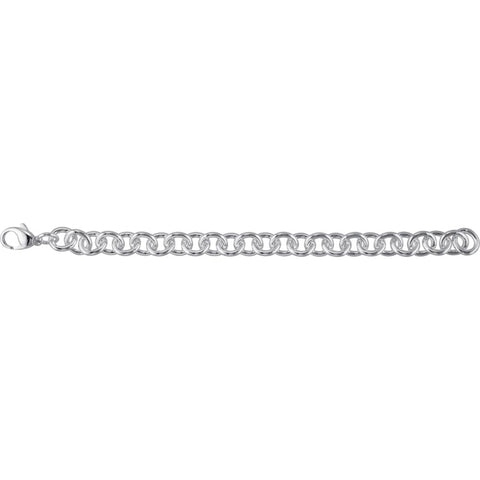 Sterling Silver 10mm Cable 7.5" Bracelet Sterling Silver 10mm Cable 7.5" Bracelet