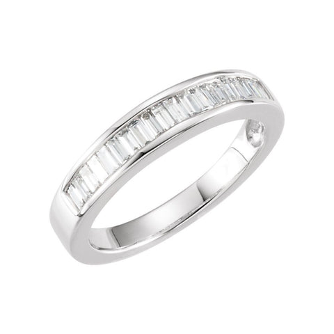 Platinum 1/2 CTW Diamond Anniversary Band Size 6 Platinum 1/2 CTW Diamond Anniversary Band Size 6