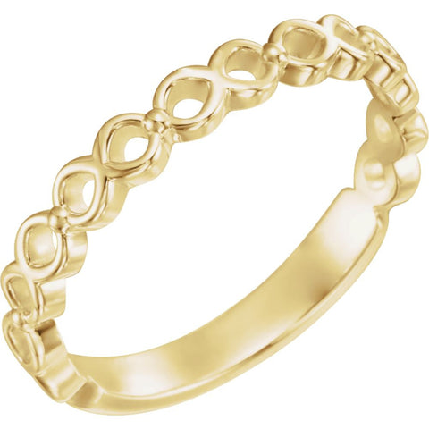 14k Yellow Gold Stackable Ring, Size 7 14k Yellow Gold Stackable Ring, Size 7