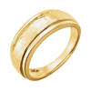 14K Yellow Gold Hammered Ring With Beveled Edges (Size 7) 14K Yellow Gold Hammered Ring With Beveled Edges (Size 7)