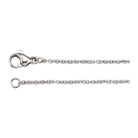 Stainless Steel 1.5mm Cable 20" Chain Stainless Steel 1.5mm Cable 20" Chain