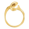 14k Yellow Gold Freeform Ring, Size 6 14k Yellow Gold Freeform Ring, Size 6