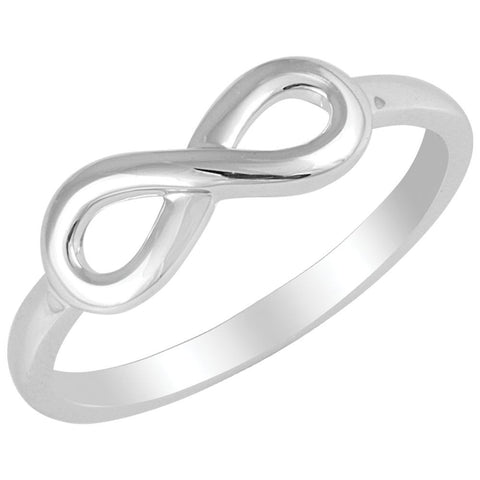 14k White Gold Infinity-Inspired Ring, Size 7 14k White Gold Infinity-Inspired Ring, Size 7