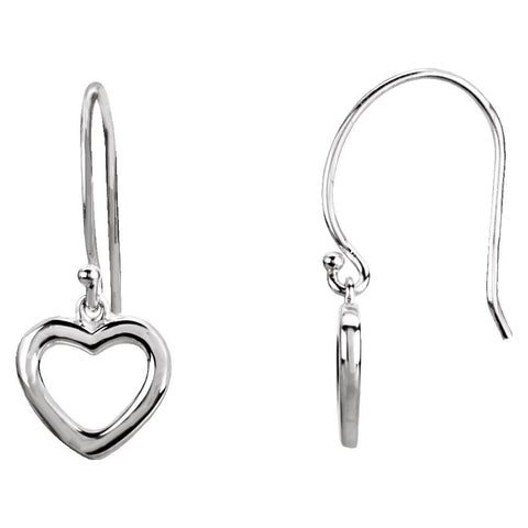 Sterling Silver Petite Heart Earrings Sterling Silver Petite Heart Earrings