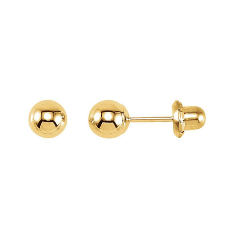 14k Yellow Gold Ball Inverness Piercing Earrings 14k Yellow Gold Ball Inverness Piercing Earrings