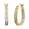 14K Yellow Gold 1/3 CTW Diamond Inside/Outside Hoop Earrings 14K Yellow Gold 1/3 CTW Diamond Inside/Outside Hoop Earrings