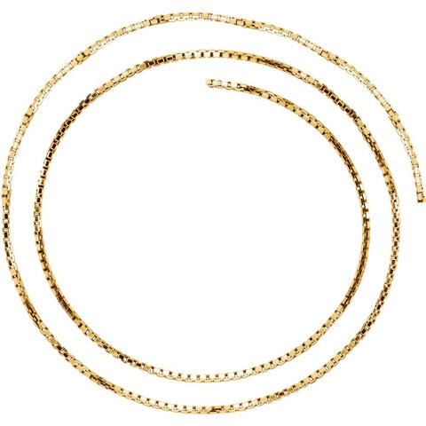 14k Yellow Gold 1.75mm Solid Box 18" Chain 14k Yellow Gold 1.75mm Solid Box 18" Chain