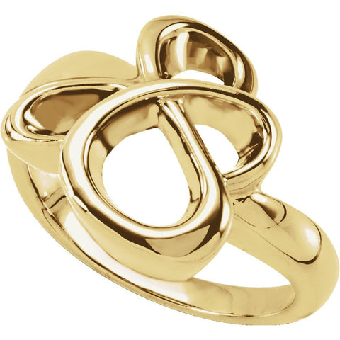 14k Yellow Gold Metal Fashion Ring, Size 6 14k Yellow Gold Metal Fashion Ring, Size 6