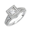 1 1/5 CTTW Engagement Ring in 14k White Gold ( Size 6 ) 1 1/5 CTTW Engagement Ring in 14k White Gold ( Size 6 )