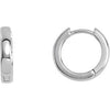 Platinum 14mm Hinged Hoop Earrings Platinum 14mm Hinged Hoop Earrings