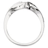 14k White Gold V-Shape Fashion Ring, Size 6 14k White Gold V-Shape Fashion Ring, Size 6
