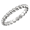 Sterling Silver 2.5mm Beaded Stackable Ring, Size 5 Sterling Silver 2.5mm Beaded Stackable Ring, Size 5