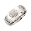 08.00 mm Dura Cobalt 0.25 CTTW Diamond Ridged Wedding Band Ring (Size 9 ) 08.00 mm Dura Cobalt 0.25 CTTW Diamond Ridged Wedding Band Ring (Size 9 )
