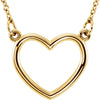 14k Yellow Gold 13x13.75mm Heart 16-inch Necklace 14k Yellow Gold 13x13.75mm Heart 16-inch Necklace