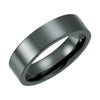 Black Titanium 6mm Flat Polished Band Size 6.5 Black Titanium 6mm Flat Polished Band Size 6.5