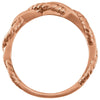 14k Rose Gold Twisted Rope Design Ring Size 7 14k Rose Gold Twisted Rope Design Ring Size 7