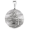Sterling Silver 27.6X19.1mm Heart Print Storm Pendant Sterling Silver 27.6X19.1mm Heart Print Storm Pendant
