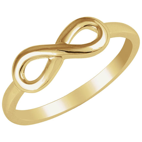 14k Yellow Gold Infinity-Inspired Ring, Size 7 14k Yellow Gold Infinity-Inspired Ring, Size 7