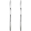 14k White Gold 24mm Endless Hoop Earrings 14k White Gold 24mm Endless Hoop Earrings