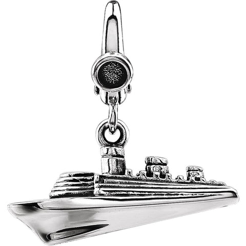 Sterling Silver Cruise Ship Charm Sterling Silver Cruise Ship Charm