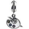 Sterling Silver Palette Dangle Sterling Silver Palette Dangle