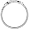 14k White Gold Infinity-Inspired Ring, Size 7 14k White Gold Infinity-Inspired Ring, Size 7