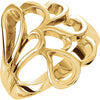 Metal Fashion Ring in 14k Yellow Gold ( Size 6 ) Metal Fashion Ring in 14k Yellow Gold ( Size 6 )