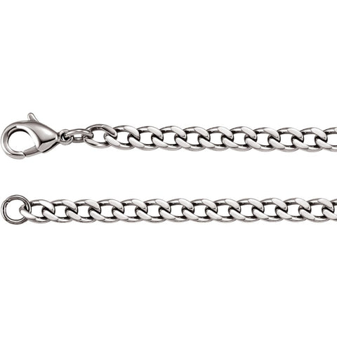 Stainless Steel 4.8mm Curb 30" Chain Stainless Steel 4.8mm Curb 30" Chain
